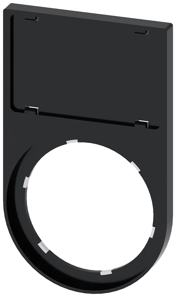 Siemens SIRIUS ACT Etikettenhalter 17.5x27mm Schwarz - 3SU19000AS100AA0 [10 Stück]