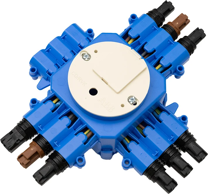 ABB Anschlussdose CHP60 WAGO 1-In 6-Out Mit Schalter - 1SPA007182F2536