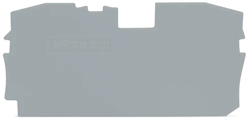 WAGO TopJob S Ende Und Zwischenplatte Grau 1mm - 2010-1291 [20 Stück]