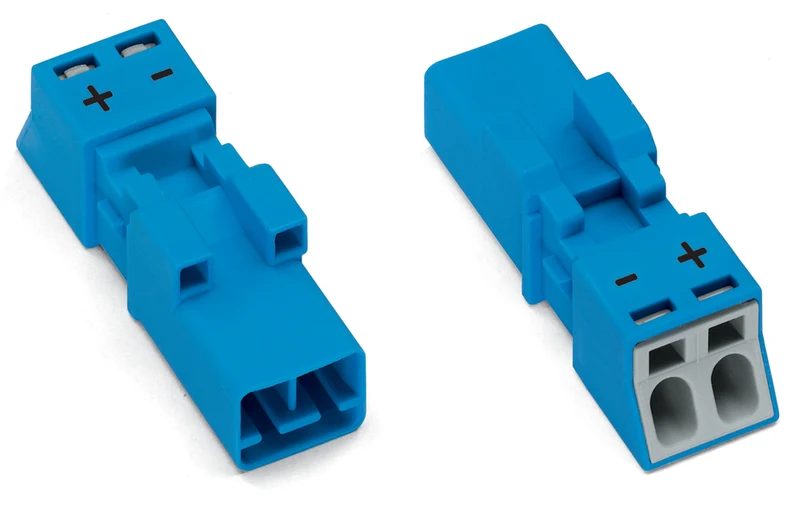 Wago 890-1112 2-Pin Mini Stecker Männlich Blau - 890-1112 [2 Stück]