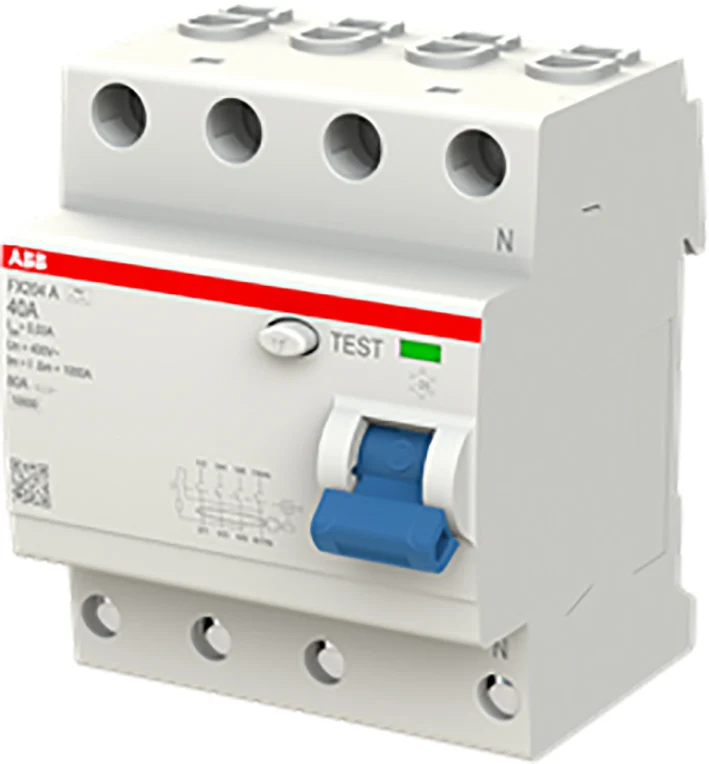 ABB FX204 4P Typ A 30mA 40A RCD Fehlerstromschutzschalter - 2CSF204165R1400