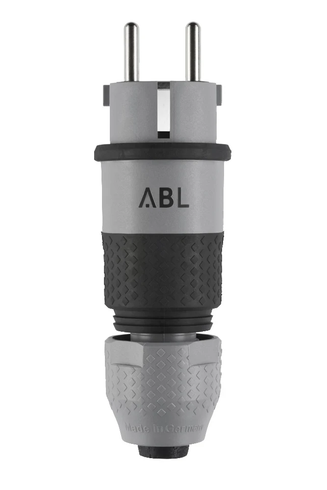 ABL Professionelle SCHUKO IP54 Doppelter Erdstecker Grau - 100000070