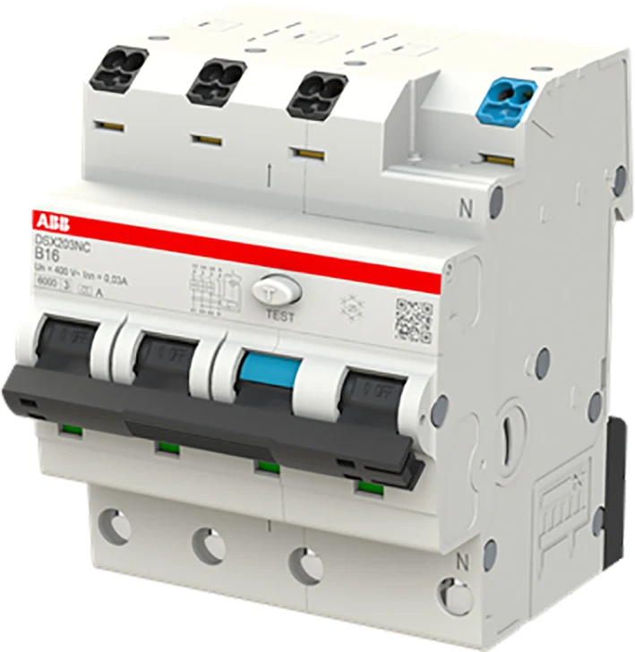 Abb Dsx203nc B16 A30 Rccb Fehlerstromschutzschalter 3P+N - 2Csr256192R1165