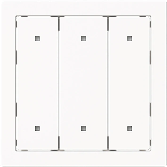 ABB Busch Dreifach Elektronischer Druckschalter Abdeckung Weiß - 2CKA001751A3330
