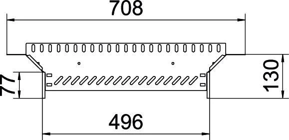 Kabelrinne T-Abzweigverbinder 60x500 Stahl Verzinkt - 6042121