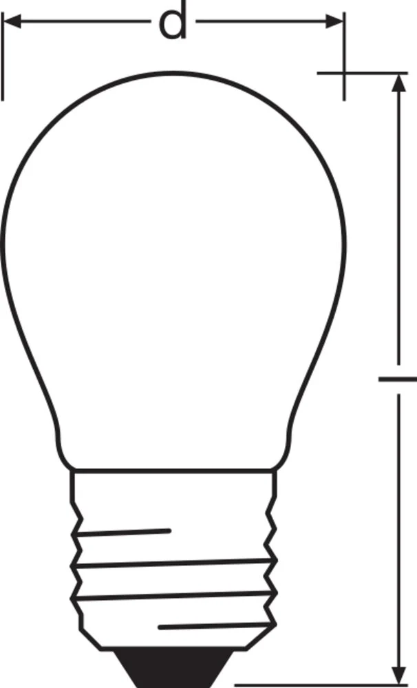 Led Klassisch P40 Dimmbar Matt E27 4.8W 827 - 4099854067594