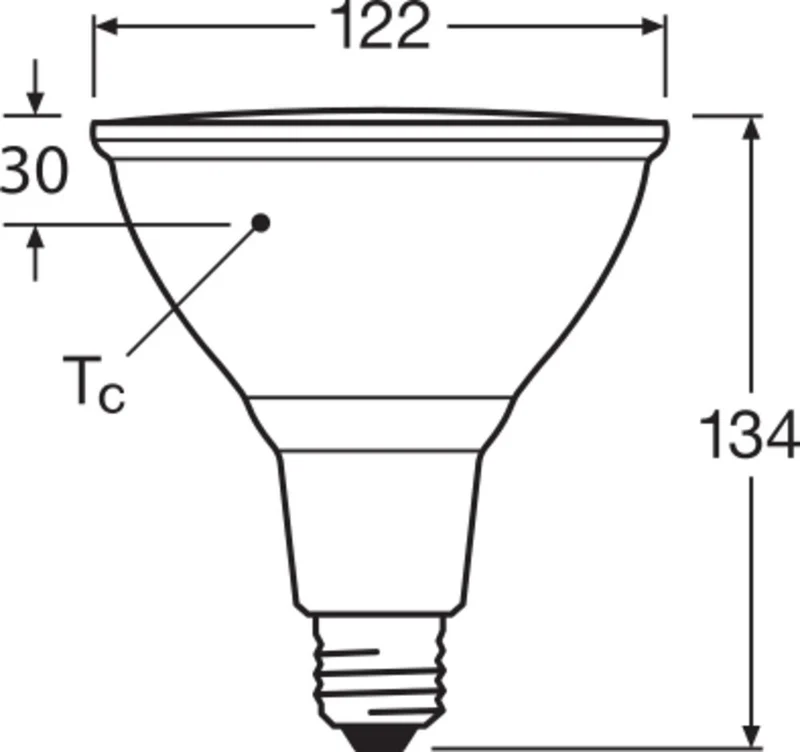 LEDVANCE PAR38 LED Spot E27 12W IP65 2700K - 4099854067808