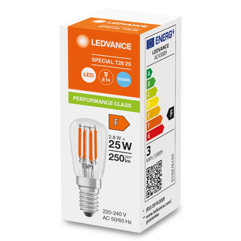 Led Spezielle T26 Kühlschranklampe 2.8W E14 Klar - 4099854066498