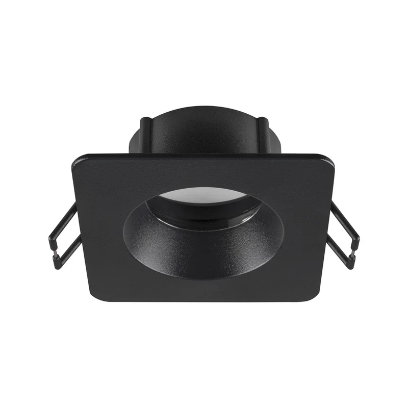 SLV Neue Tria 68 Quadrat IP65 Deckenmontage Ring Schwarz - 1007347