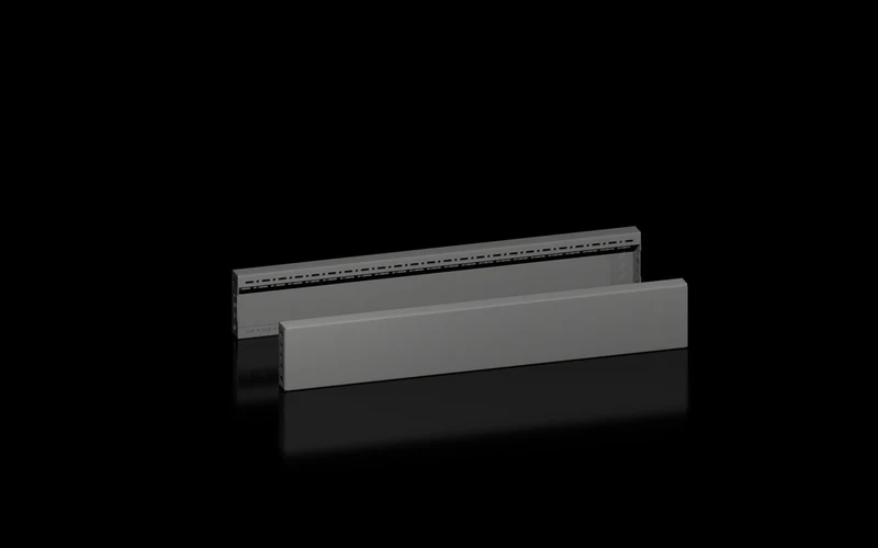 VX Seiten Sockel Paneel Set 800x100mm Schwarz Stahl - 8660034