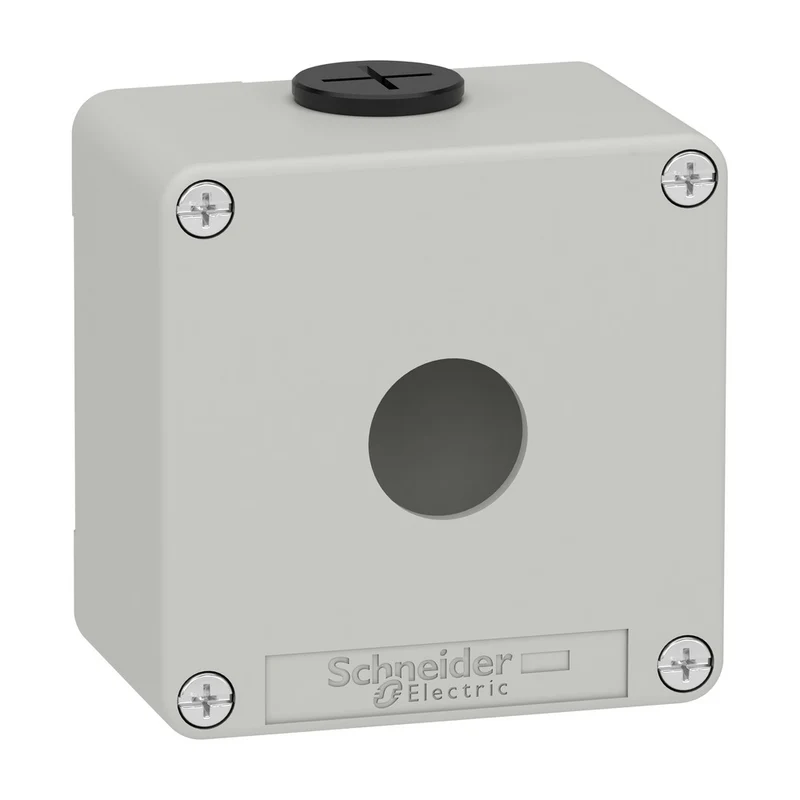 Einzelne Loch Steuerbox Gehäuse RAL7035 Grau - XAPD1201