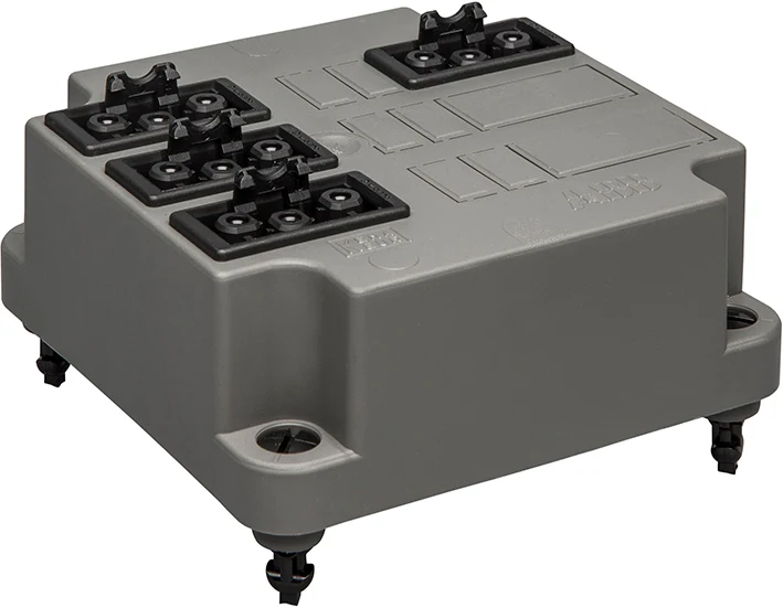 ABB 3640 Recycelte Abdeckung Mit 4x GST18 3-Pin Steckern - 1SPA007130F9530