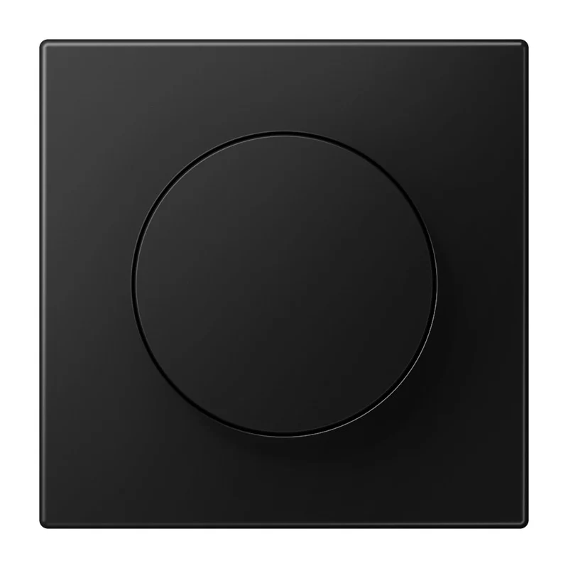 Jung LS Reihe Drehdimmer Abdeckung Graphit Schwarz Matt - LS1740SWM