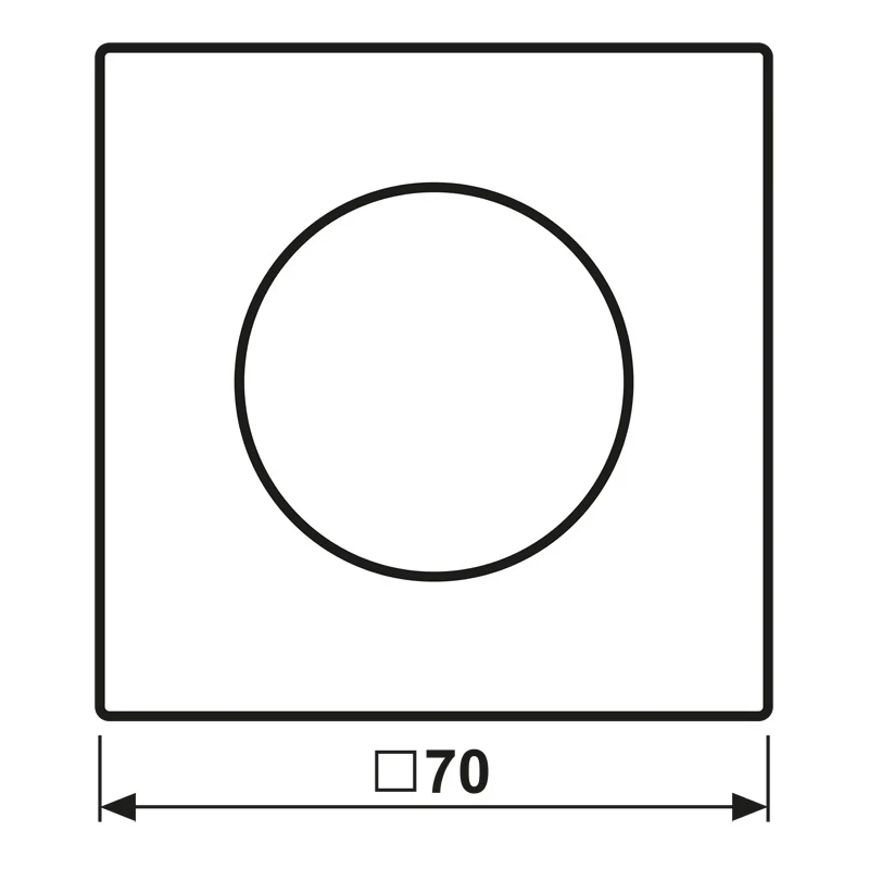Jung LS Reihe Dunkle Drehdimmer Abdeckung - AL1740D