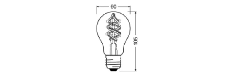 LEDVANCE Smarte Wifi RGBW Filament E27 LED Lampe 4.5W - 4058075619012