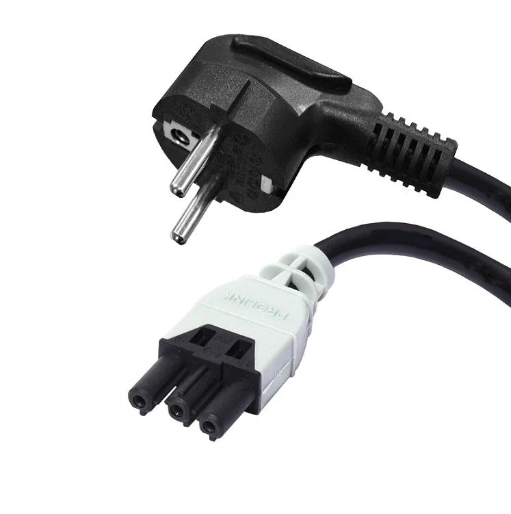 Professionelles Stromkabel Schuko F 3G1.5mm 5M Schwarz - 1765-50