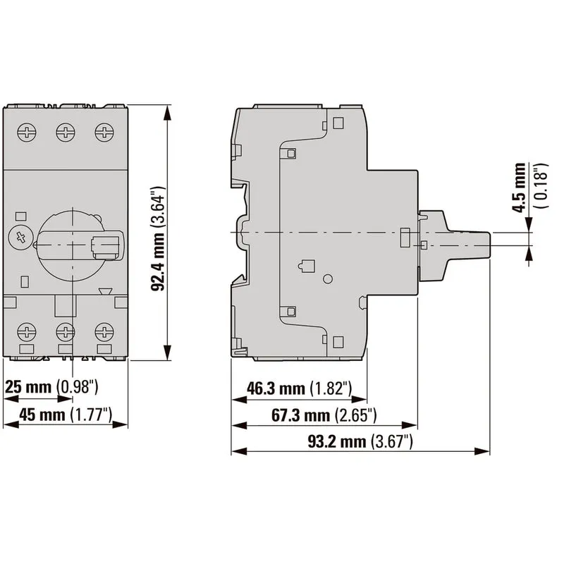 Eaton PKZM0 6.3A Motorschutzschalter - 199185