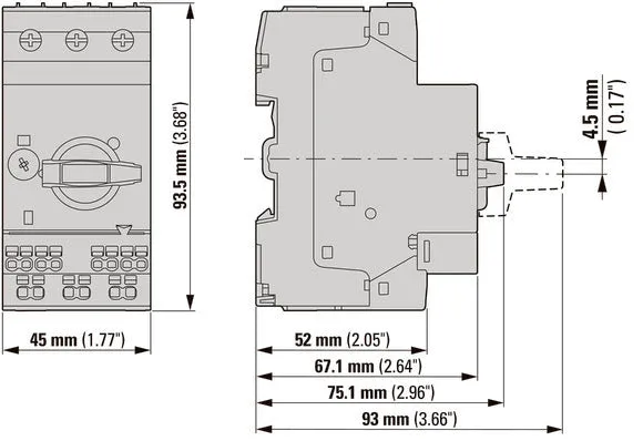 Eaton PKZM0 6.3A Motorschutzschalter - 199185
