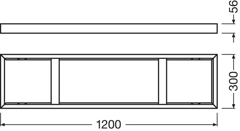 LEDVANCE Panel 1200 Aufbaumontageset H75/H50 - 4058075108820