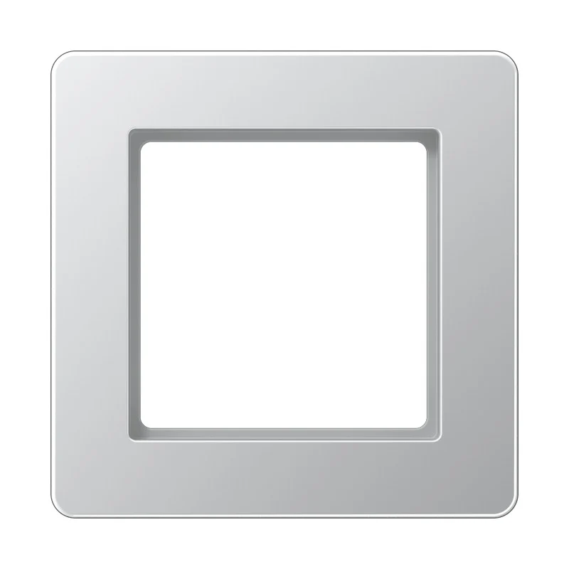 Jung A Flow Einzelne Abdeckung Rahmen Aluminium - AF581BFAL