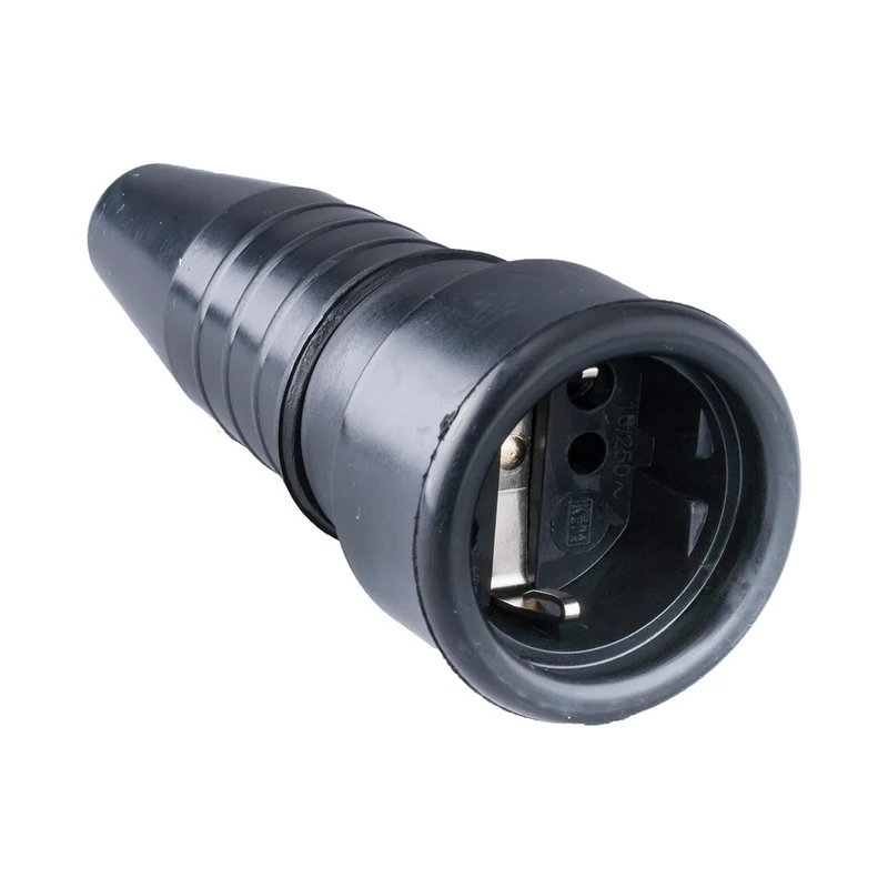 Schwerlast Gummi Kupplungsstecker 16A 250V Mit Erdungsstift - 104455