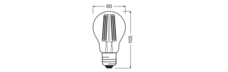 OSRAM LED Classic A Dimmbar E27 8.2W B-Klasse Glühbirne - 4099854065392