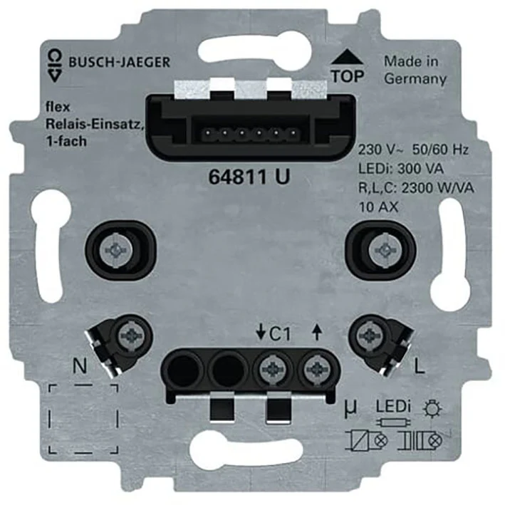 ABB Busch Flex Relais Basis Einzelner Kanal - 2CKA006800A3041