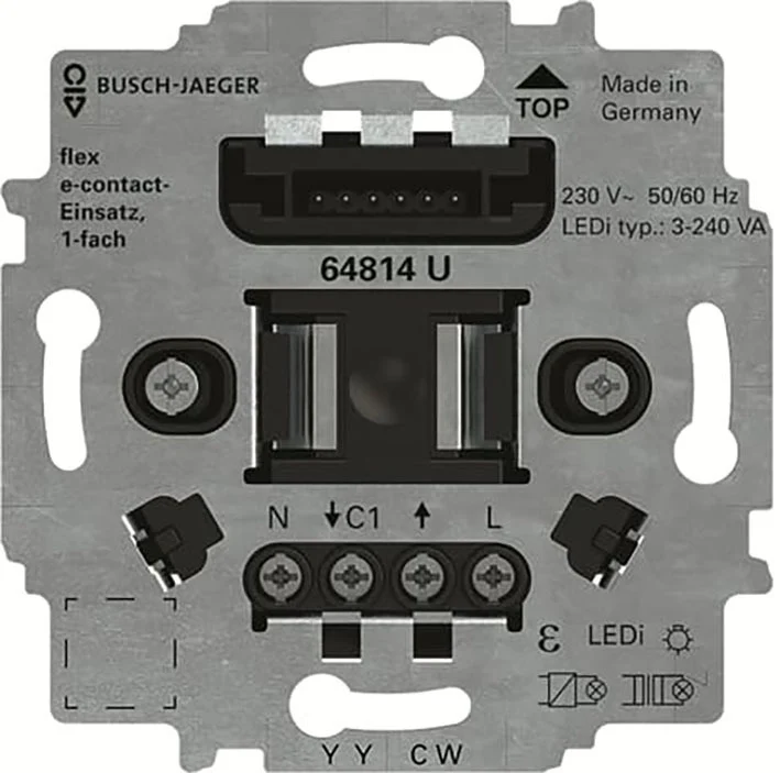 ABB Busch FlexTronics Einzel E Kontaktbehaftete Sockel - 2CKA006800A3047