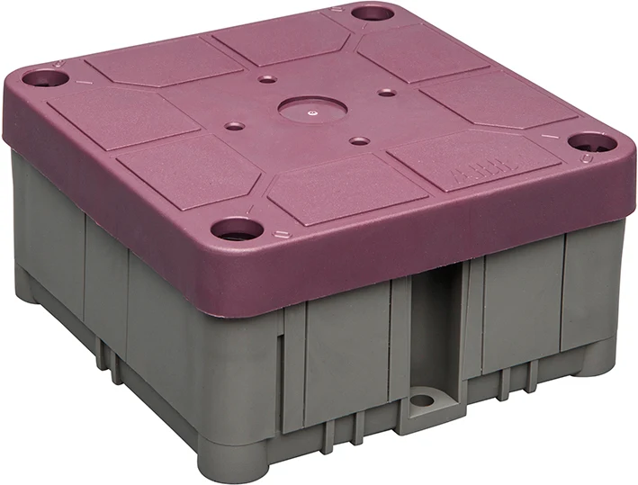 ABB Recycelte Verbindungsdose 3640 Mit Roter Abdeckung - 1SPA007130F9120