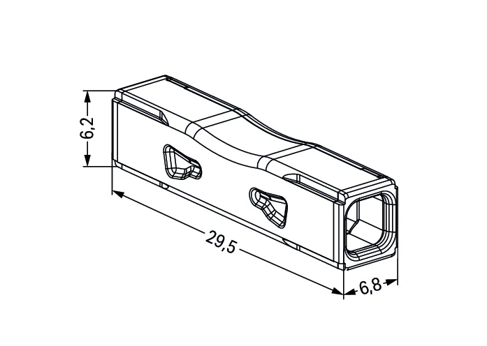 Wago 2773-2401 Push-Draht Inline-Stecker 4mm² 100 Stück - 2773-2401 [100 Stück]