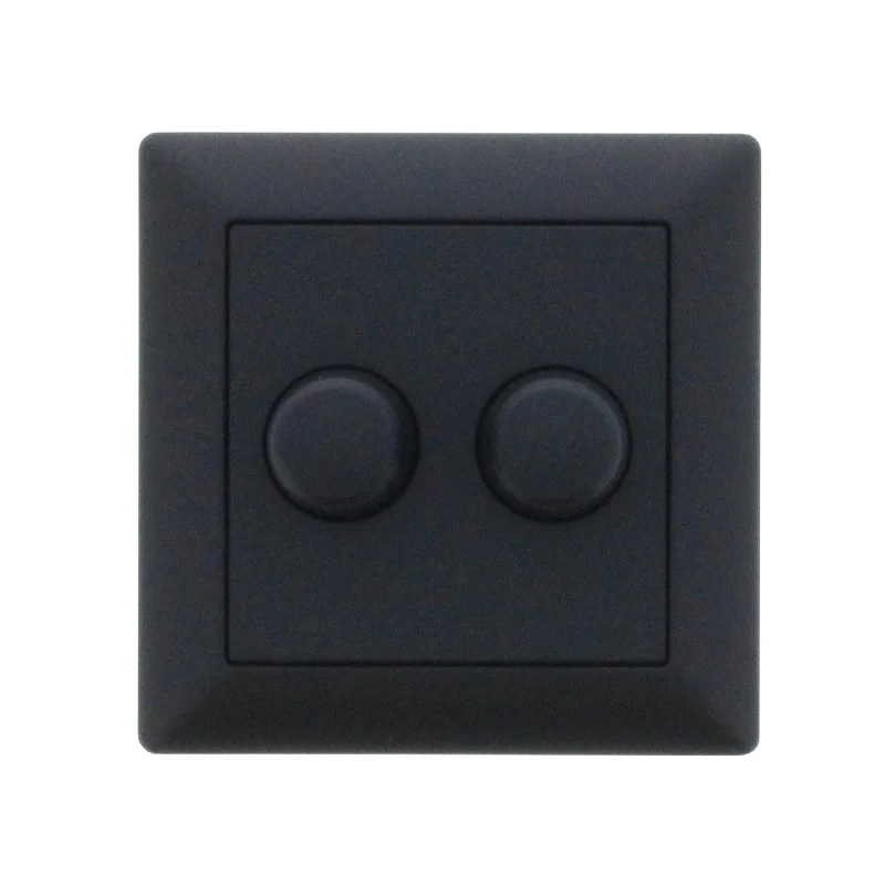 Schwarze Kunststoff Abdeckung Platte Für GIRA Duo Dimmer RAL9005 - 891234