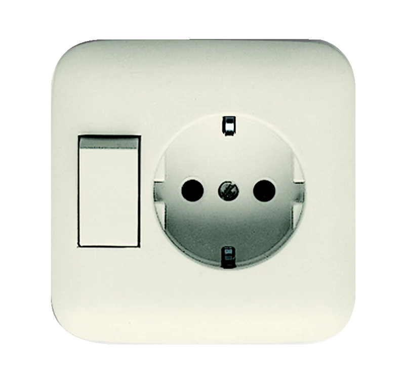 ABB Busch-Jaeger SI Kombinierte Schalter Steckdose Creme - 2CKA001611A0110