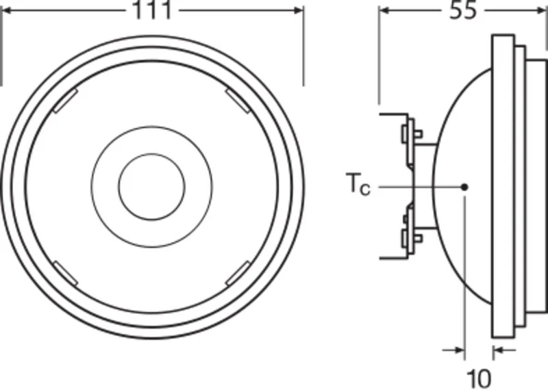 Led Ar111 Glowdim 7.2W G53 Warmweiß Dimmbar Spot - 4099854048562
