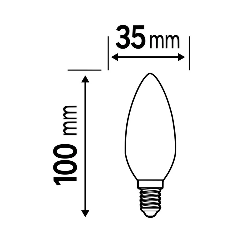 LEDVANCE Classic B LED Kerze 4.9W E14 827 Dimmbar - 4099854044052