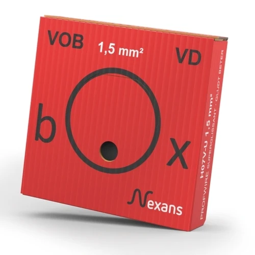 Nexans H07V-U Eca Installationsdraht 1.5mm² Rot - 10564830 [100 Stück]