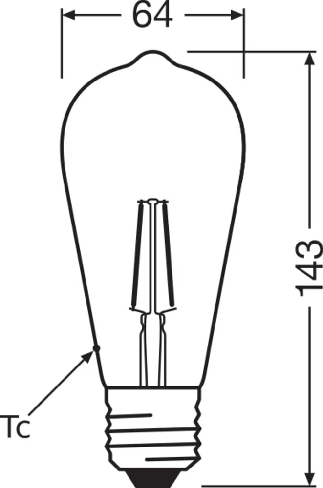 Vintage 1906 LED Edison Gold E27 2.5W 2400K - 4099854091339