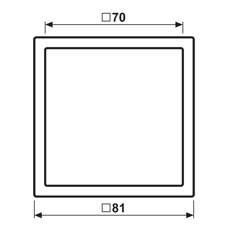 Jung LS-ZERO Einzelne Abdeckung Rahmen Schwarz Matt - LSZ981BFSWM