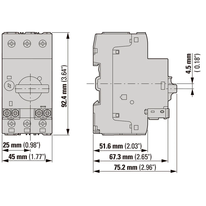 Eaton Pkm0 6.3A Motorschutzschalter - 072728
