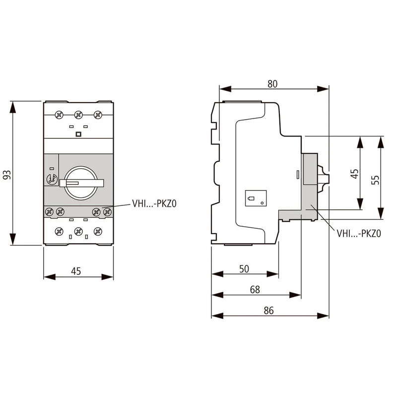 Eaton 3P Motorschutzschalter 4-6.3A - 039425