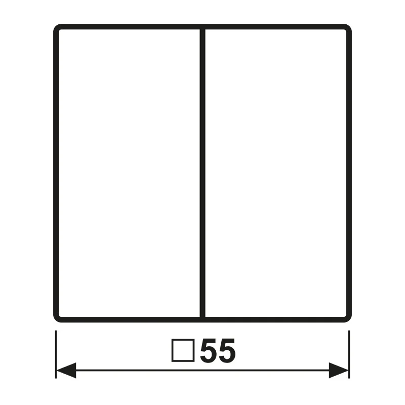 Jung Knx F10 Doppelwippenschalter Alpine Weiß As500 - As102ww