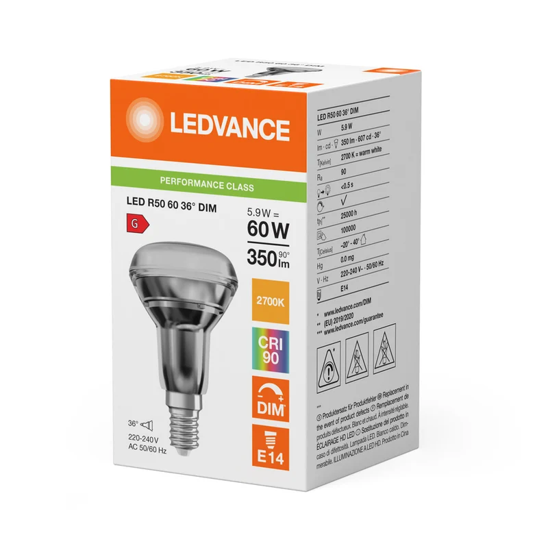 LEDVANCE Performance R50 LED Spot 5.9W E14 2700K Dimmbare - 4099854058608