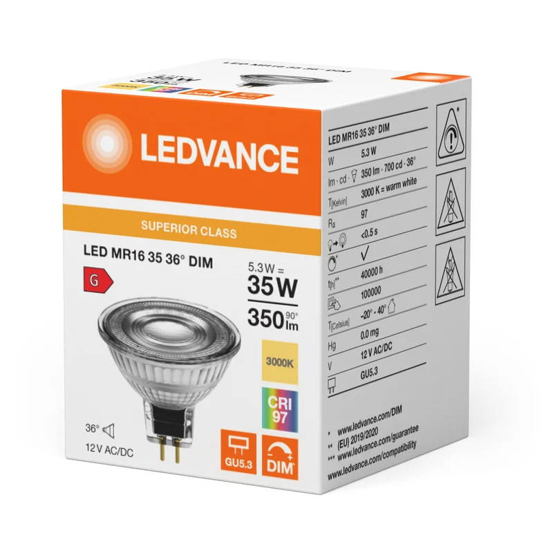 Ledvance Superior Mr16 Gu5.3 Led Spot 5.3W 930 - 4099854058837