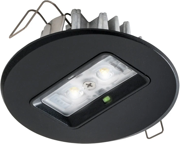 2W Led Notbeleuchtung Einbau Downlight Schwarz - 7TCA091160R0459