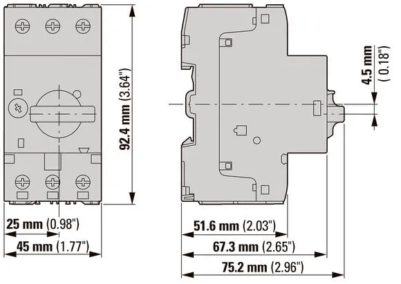 Eaton PKZM0 Motorschutzschalter 4-6.3A - 072738