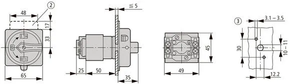 Eaton T0 20A 3-Pol Not-Aus Hauptschalter - 081588