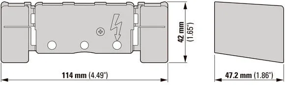 Eaton P3 3-Polige Anschlussabdeckung Für Schaltertrennschalter - 021999