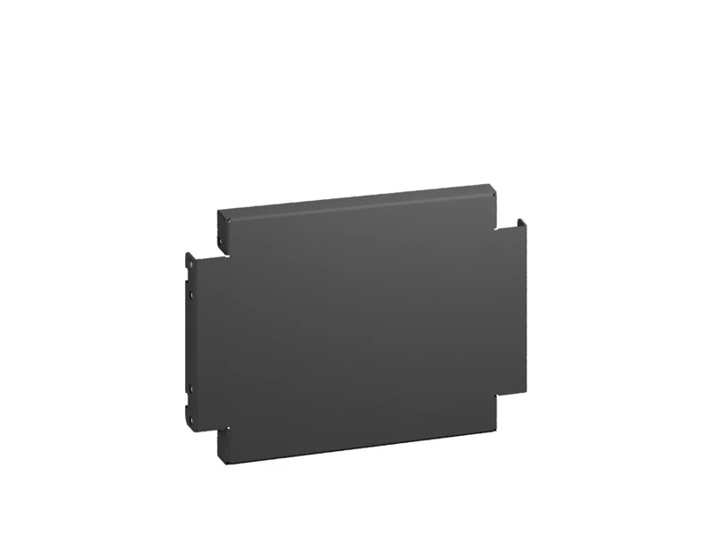 Rittal AX Seitenplinthplatten 400x200mm Schwarzes Stahlset - 2820420 [2 Stück]