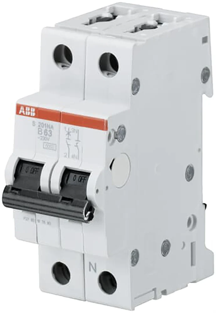 Abb S200 Mcb 1P+N 2A B-Kurve 6Ka Sicherungsautomat - 2Cds251103R0025