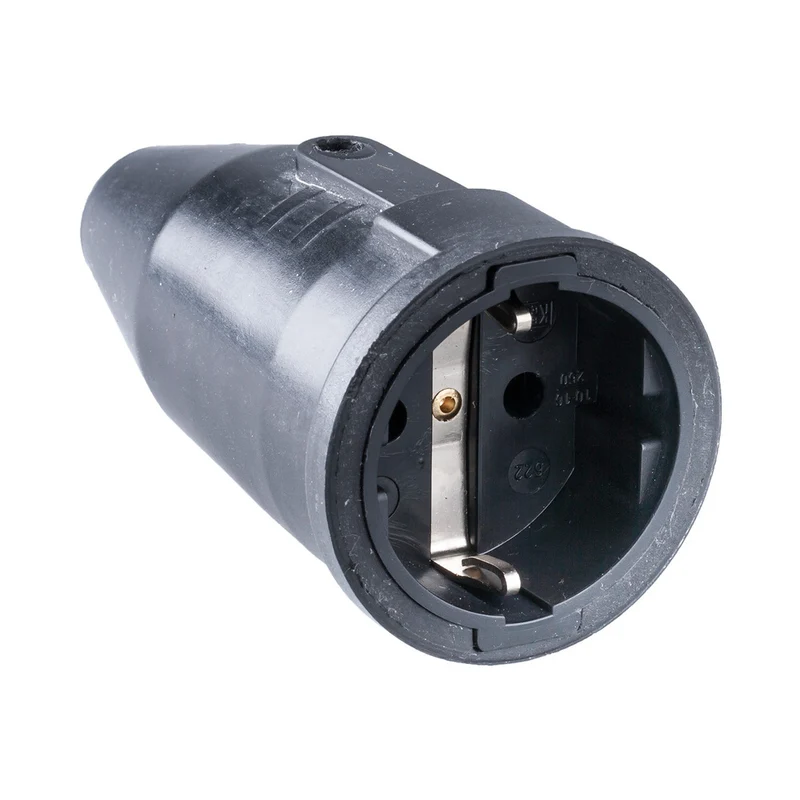 Schwerlast Gummi Steckverbinder Stecker 16A 250V Mit Erdung - 104460