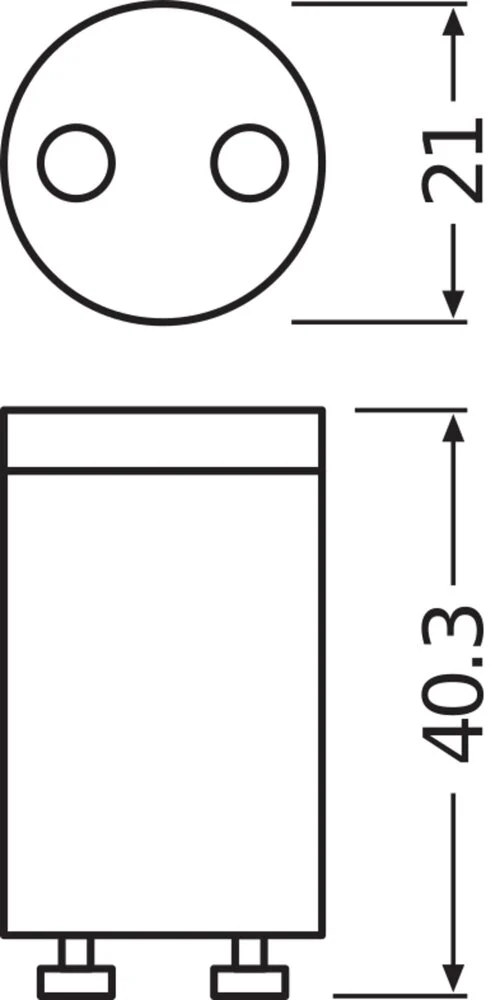 LED T8 Röhrenersatzstarter Für CCG Systeme - 4099854067150 [2 Stück]